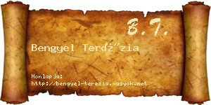Bengyel Terézia névjegykártya
