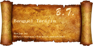 Bengyel Terézia névjegykártya